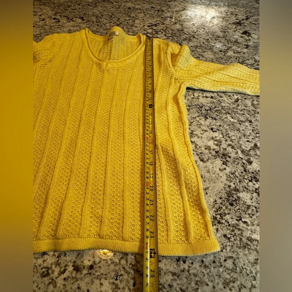 Christopher & Banks Light‎ Yellow V-Neck Sweater